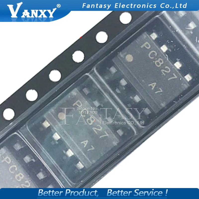 10 шт PC827 SOP 8 EL827 TLV827 TLV 827 оптоизолятор фотоэлектрическая муфта|Интегральные схемы|