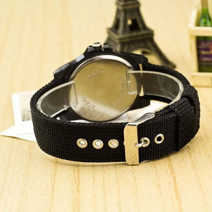 

Relogio Masculino Hot Sale Men Women Casual Quartz Watches Multiple Colour Canvas Strap Men Military Sport Digital watch