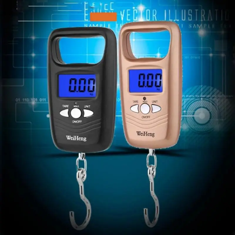 50 кг/1 г lcd Цифровые подвесные багажные весы с крючком Электронные карманные