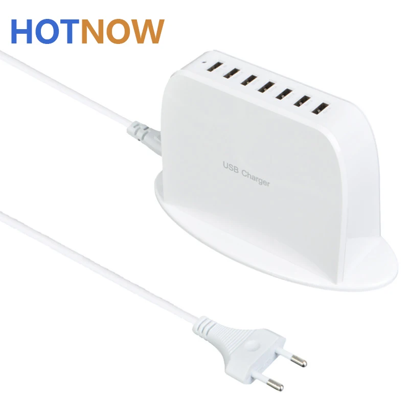 HOTNOW 9.5A USB зарядное устройство 7 портов EU Plug Универсальное USB настенное зарядное устройство мобильный телефон адаптер питания для iPhone iPad samsung