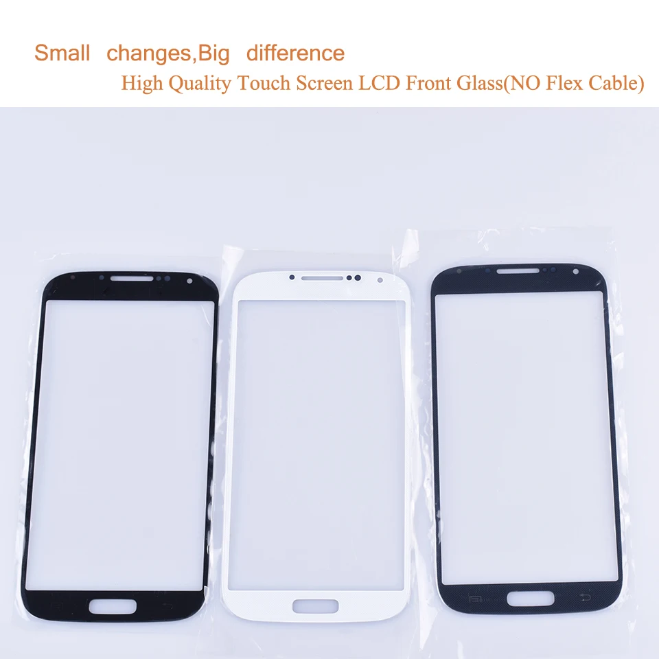 10 шт./лот для Samsung Galaxy S IV S4 i9500 i9505 i9506 сенсорный экран передняя стеклянная панель ЖК
