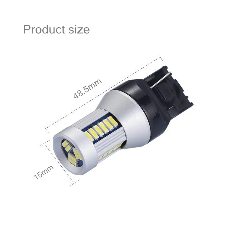 JSTOP XT width светильник s 7443 супер яркий 24 В Дневной led 12 T20 W21/5 Вт лампа 4014SMD габаритный