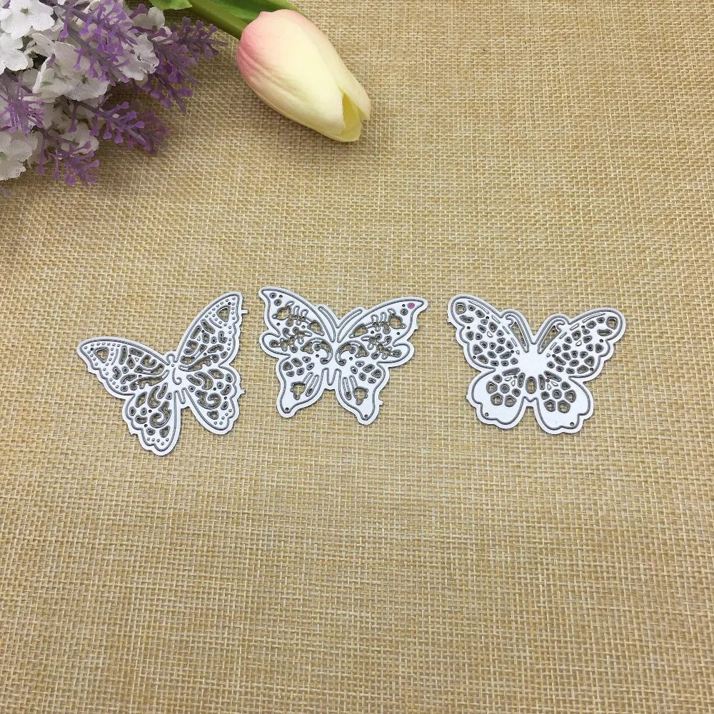 Julyarts 3 шт. Buttlefly 2019 новые металлические пресс формы для скрапбукинга Alinacrafts Stansen En