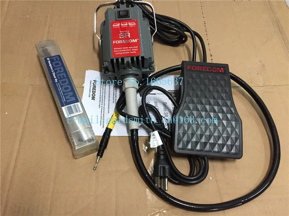 110/220 в SR flexshaft полный комплект Foredom мощность Золото Резьба двигатель драгоценный