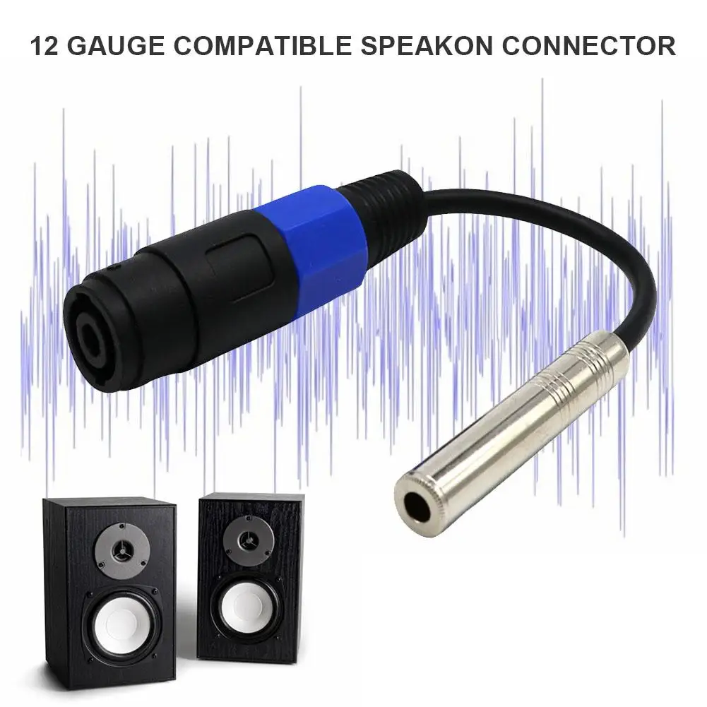 Соединитель адаптера аудиокабеля Для 12-дюймового калибра штекер-переходник с