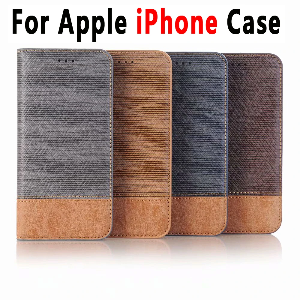 Кожаный флип чехол для Apple iPhone X 10 8 Plus 7 7S 6 6S 5 5S SE|case for iphone|leather casecase pattern |