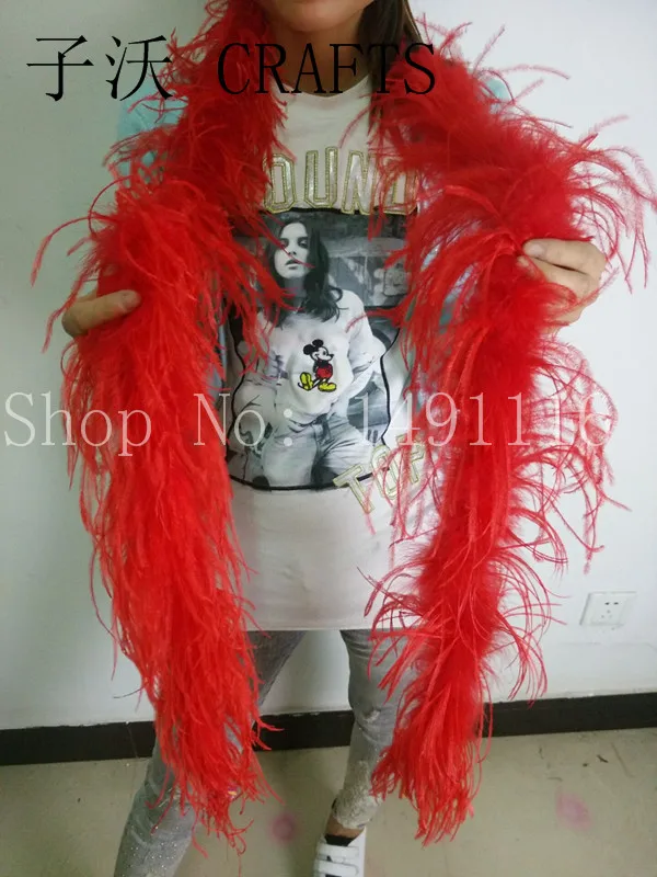 Новинка! 1 шт. красивый шарф из страусиных перьев длина 2 метра использование: