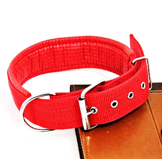 Ошейник для собак из мягкой кожи Большой питбул подкладка полипропиленовая пена