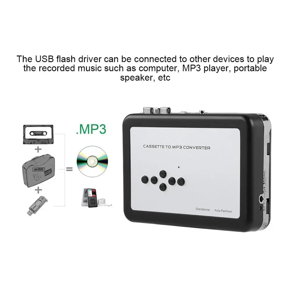 Магнитола MP3 конвертер для Windows Plug and play музыкальный аудио плеер кассета с