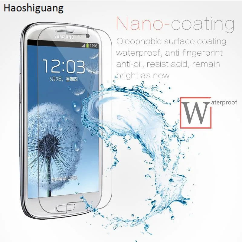 Защитная пленка для экрана Samsung Galaxy S3 Mini с закаленным стеклом.