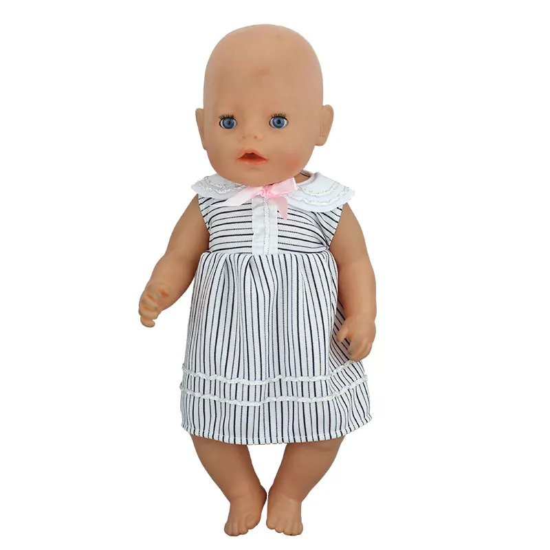 a4 Модное платье подходит для 43 см Zapf Baby Reborn Doll 17 дюймов кукольная одежда - Цвет: a4