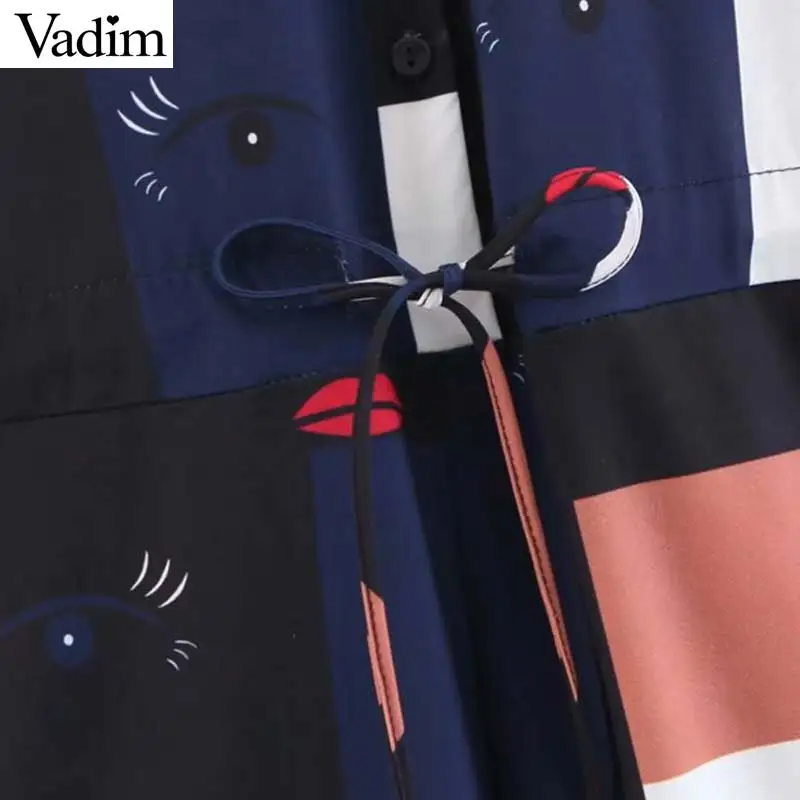 Vadim шикарные комбинезоны с геометрическим узором рукавом три четверти завязками