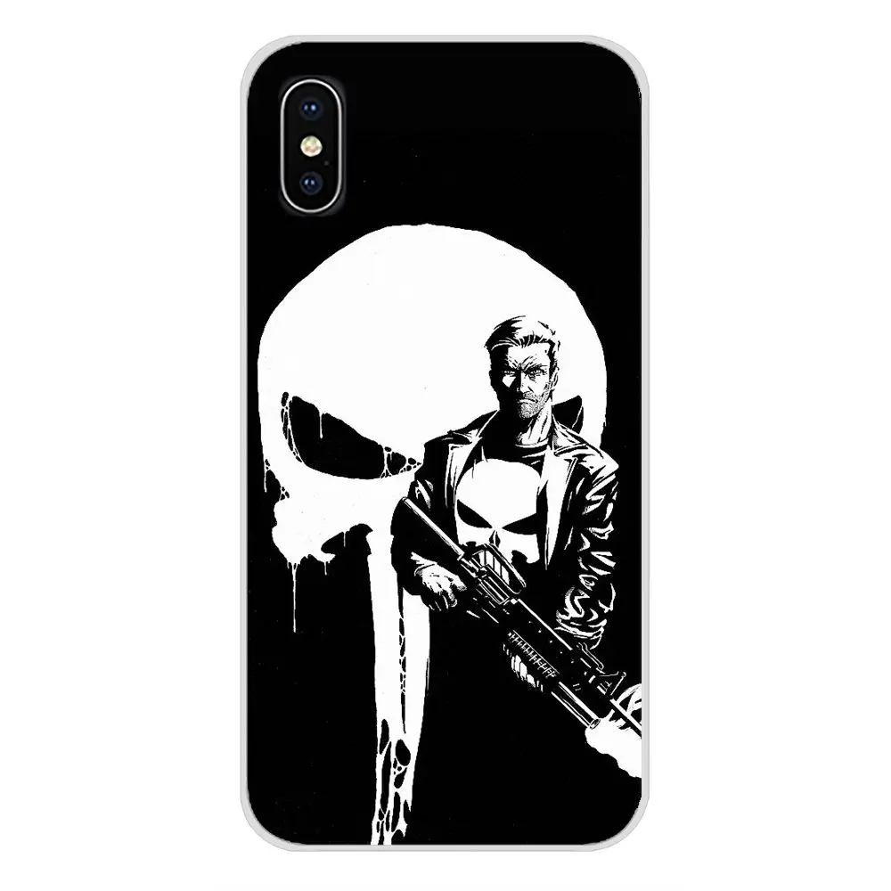 For Xiaomi Redmi 4A S2 Note 3 3S 4 4X 5 Plus 6 7 6A Pro Pocophone F1 Accessories Phone Cases Covers the punisher skull | Мобильные