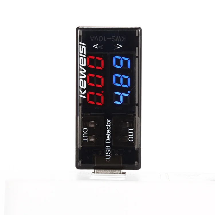 USB тестер тока и напряжения вольтметр с двойным дисплеем измеритель двойной