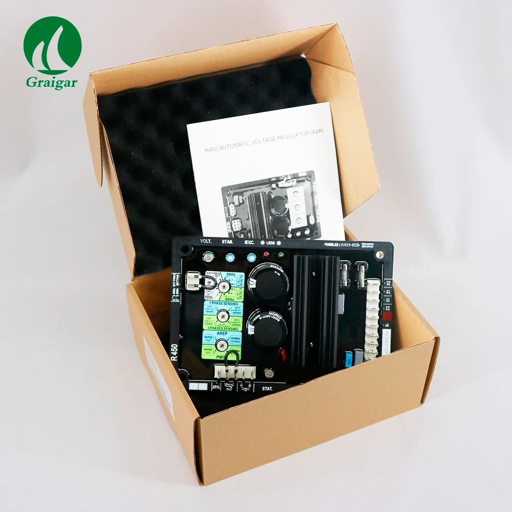 

Hot Selling AVR R450 Automatic Voltage Regulator Brushless Generator