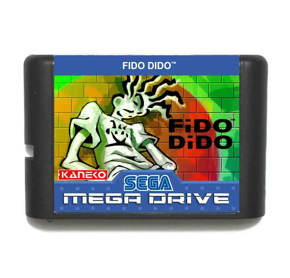 Fido Dido 16 бит MD игровая карта с розничной коробкой для Sega Megadrive/Genesis|fido dido|16 bitmd game |