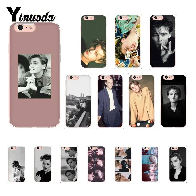

Yinuoda Leonardo Di Caprio young leo pretty Phone Cover for iPhone X XS MAX 6 6s 7 7plus 8 8Plus 5 5S SE XR 11 11pro 11promax