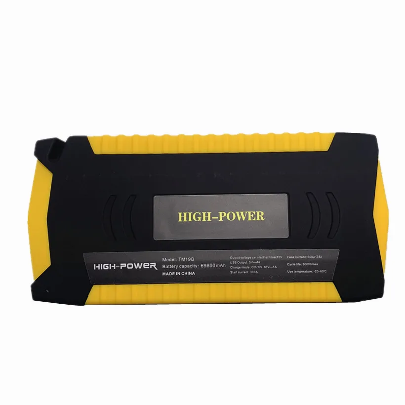 12V Портативный машины прыжок стартовый пакет усилитель светодиодный Зарядное устройство Батарея Мощность банк Портативный аварийный Запуск Питание