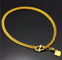 new pure solid 24k yellow gold bracelet best wheat shape bracelet 4 45g