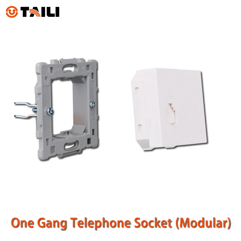 TAILI ЕС стандарт DIY RJ11 телефонная розетка механизм телефонной розетки модуль |