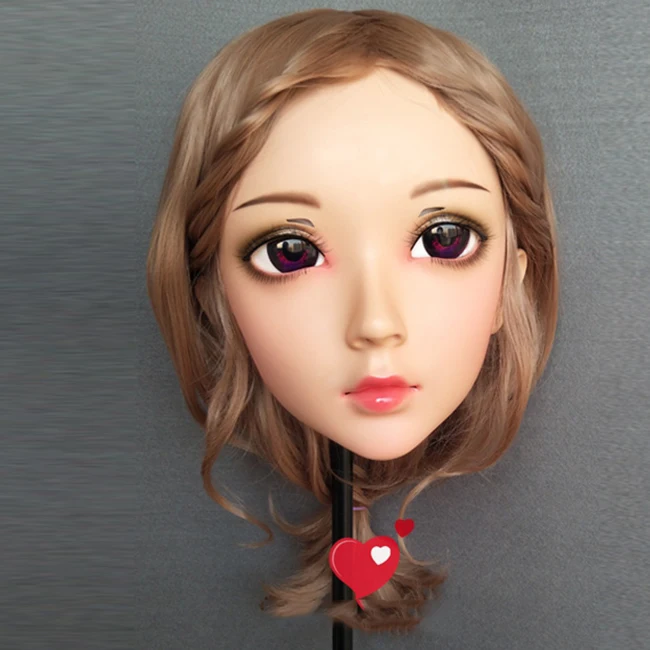 (Wei-01)Gurglelove Женщины Милая девочка каучуковые полуголовы Kigurumi BJD Маска Косплей