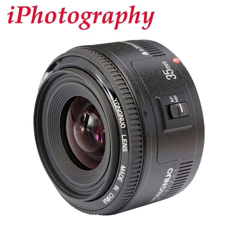 Объектив Yongnuo 35 мм YN35mm F2 объектив для широкоугольной камеры canon Большая диафрагма