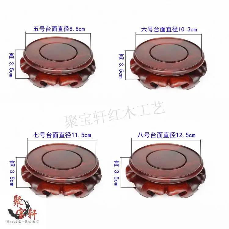 Деревянная ваза из массива дерева деревянная Будды емкость для цветов круглая