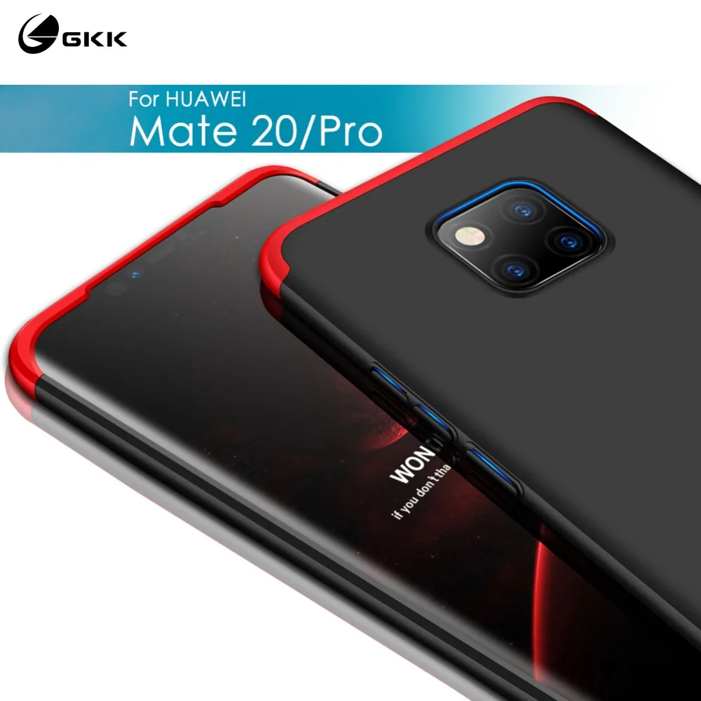 GKK Оригинальный чехол для Huawei Mate 20 Pro lite 360 Защита 3 в 1 Жесткий ПК матовый Funda Coque |