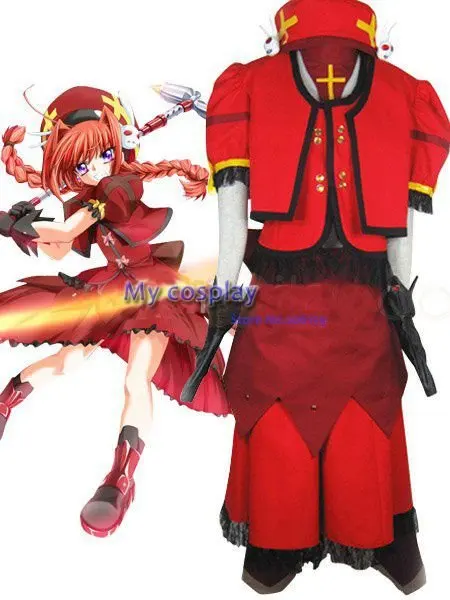 

Magical Girl Lyrical Nanoha Vita Cosplay Costume Female Cosplay Halloween Costumes Women Clothes-- Freeshipping