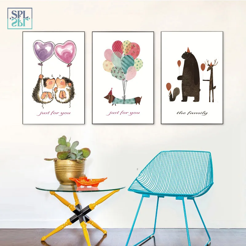 SPLSPL только для вас! Воздушные шары животные мультяшные рисунки детской комнаты