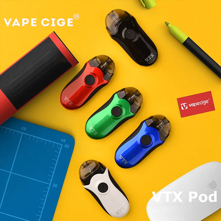 Оригинальный Vape cige VTX POD System kit 2 5 мл Электронная жидкость многоразового