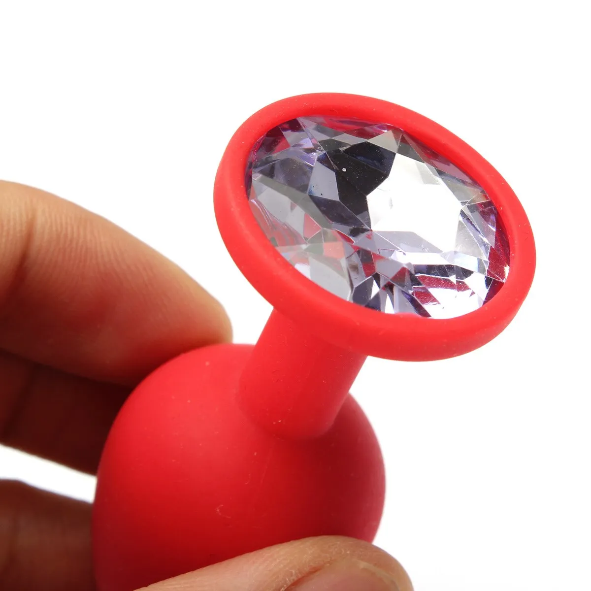 Hot! Silicone Anal Toys Smooth Touch Colorful Diamond Butt Plug Insert Stopper Sex Adult Products Vibrating Dildo | Красота и
