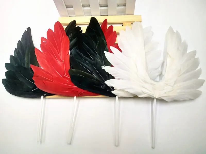 Оптовая продажа белые крылья ангела Рождественская елка украшение для вечеринки