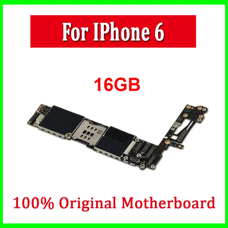 Для iPhone 6 разблокированная материнская плата оригинальная разблокированная материнская плата для iPhone 6 с/без Touch ID Полная работа с чипами IOS