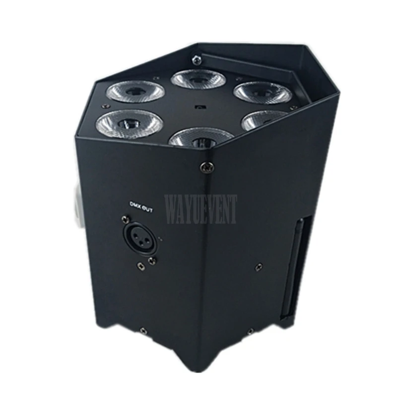 Бесплатная доставка ночной клуб freedom Lighting 6x18 Вт RGBWAUV 6в1 на батарейках сценические