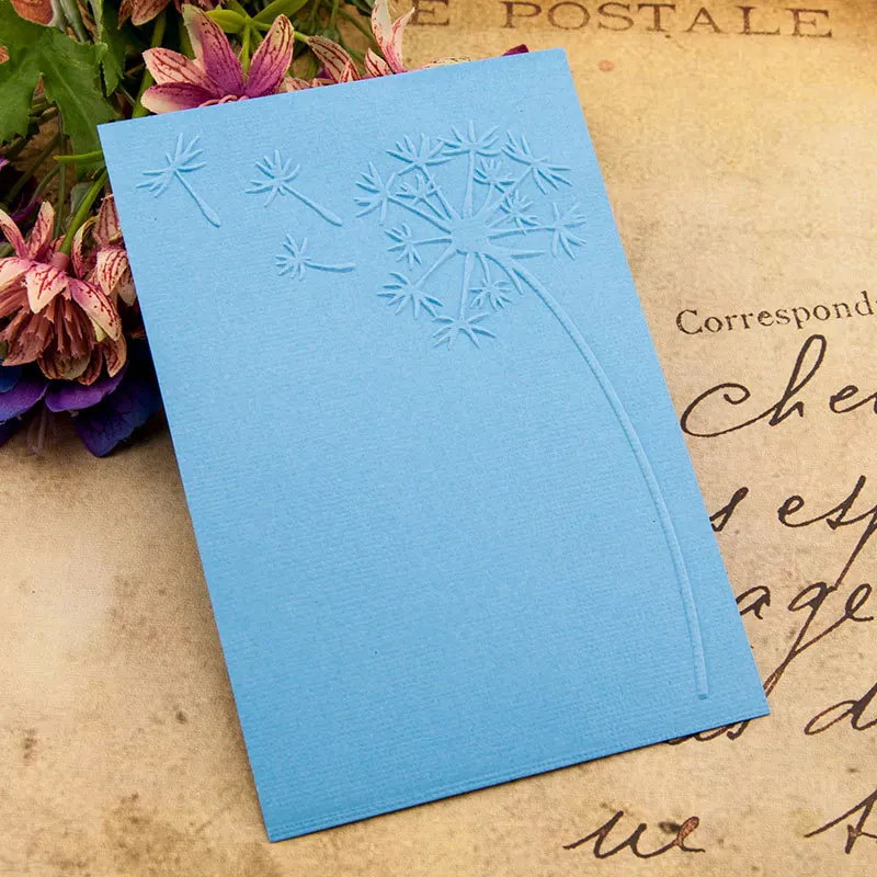 

KLJUYP Dandelion Plastic Embossing Folders for DIY Scrapbooking Paper Craft/Card Making Decoration Supplies EM150
