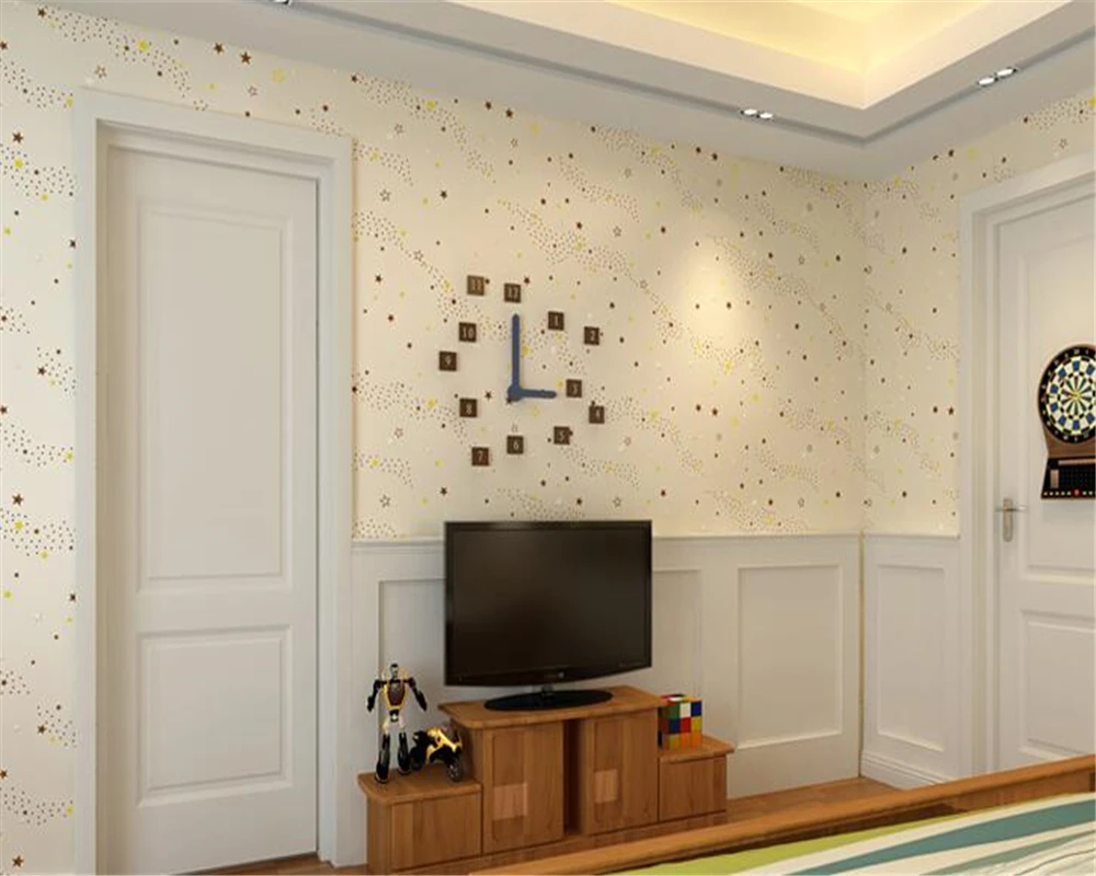 Обои beibehang для детской комнаты с рисунком из нетканых материалов теплый и