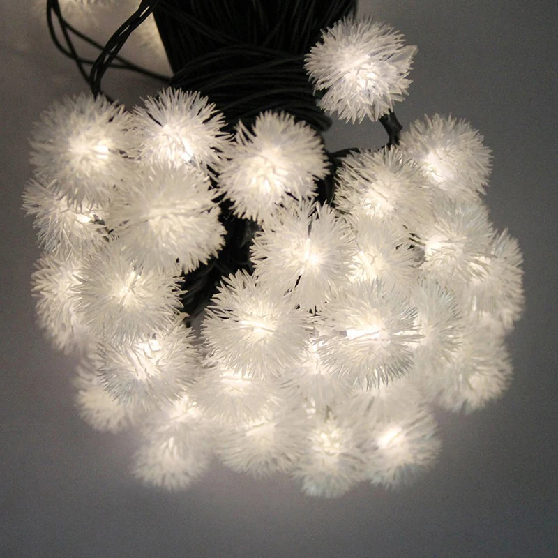 YIYANG Новинка снежные хлопья Солнечная светодиодная сказочная гирлянда для улицы