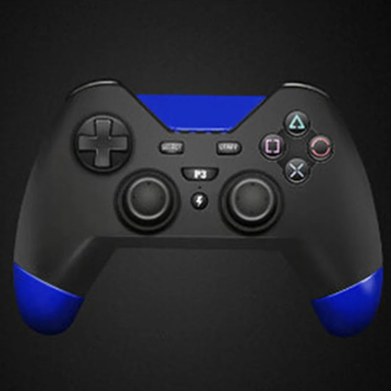 Беспроводные Bluetooth геймпады для PS3 игровой контроллер SIXAXIS и вибрация для Playstation 3 и ПК видеоигры - Цвет: Синий
