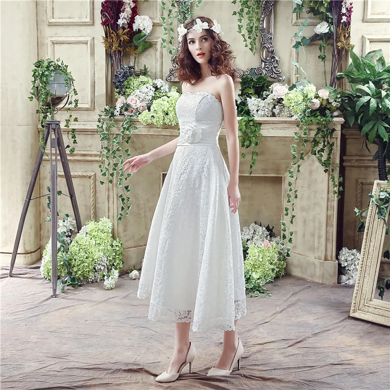 Forevergracedress Элегантный Дешевые Свадебное платье Кружева с ручной работы Цветочный