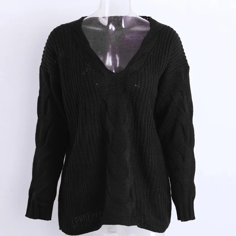 Осенне зимние женские свитера с открытыми плечами свободные сексуальные