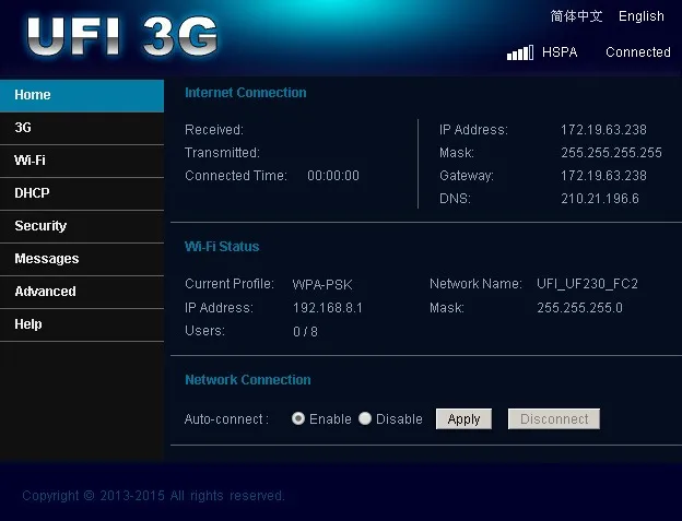 Бесплатная доставка! Ufi gsm 3g usb wifi модемный маршрутизатор для автомобилей WIFI