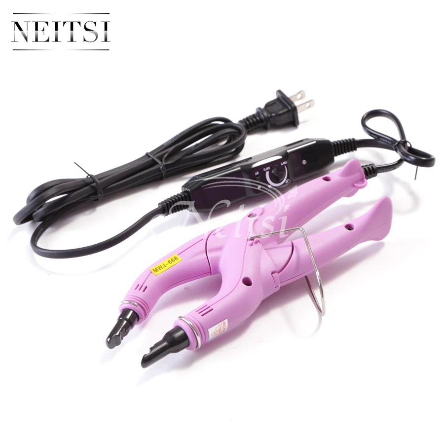 

Neitsi 1PC Professional US Plug Fusion Heart Iron Hair Connector Extensions Control Temperature