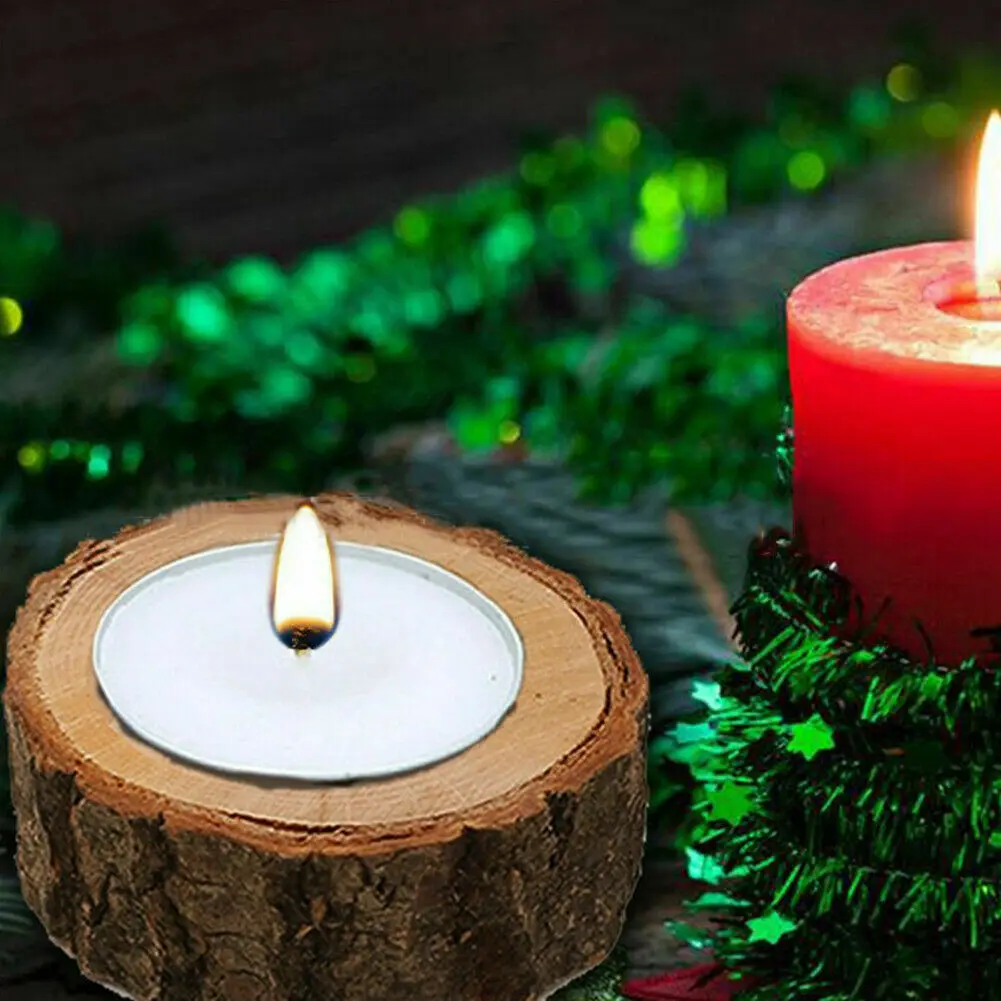 Подсвечник деревянный в виде ветки дерева подсвечник для чайного освещения