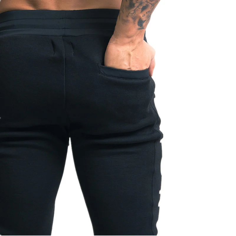Новинка мужские спортивные штаны Осень-зима для бега облегающие брюки