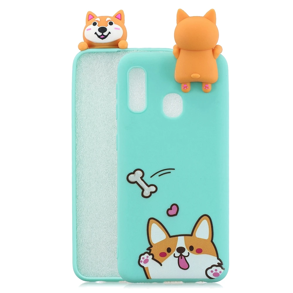 1 Чехол для Galaxy A40, для samsung A10, A20E, A30, A40, силиконовый чехол, 3D, кавайная панда, единорог, чехол для etui, samsung Galaxy A50, A70, чехол - Цвет: 1
