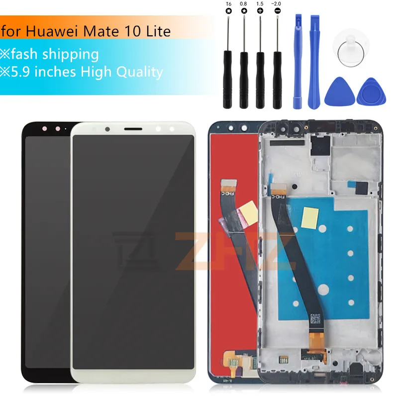 Для Huawei Mate 10 Lite ЖК дисплей кодирующий преобразователь сенсорного экрана в сборе с