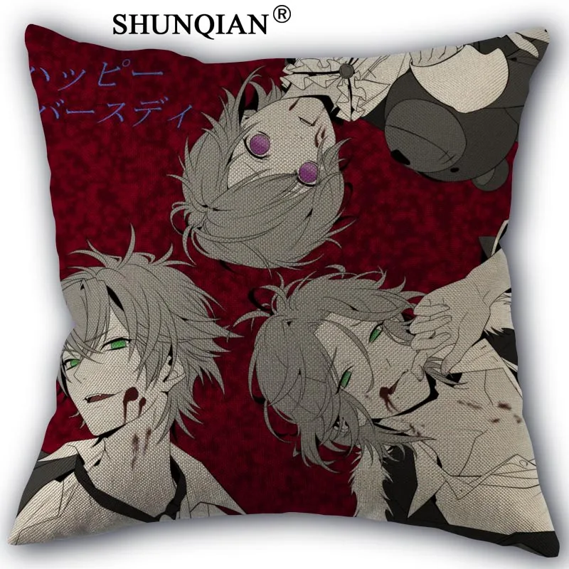 Pillow Cover Изготовленная на заказ накидка для подушки, Diabolik Lovers хлопковые льняные наволочки для подушек, для дома Текстиль площадь размером 45*45 см Спальня домашняя декоративная наволочка - Цвет: Pillow Cover