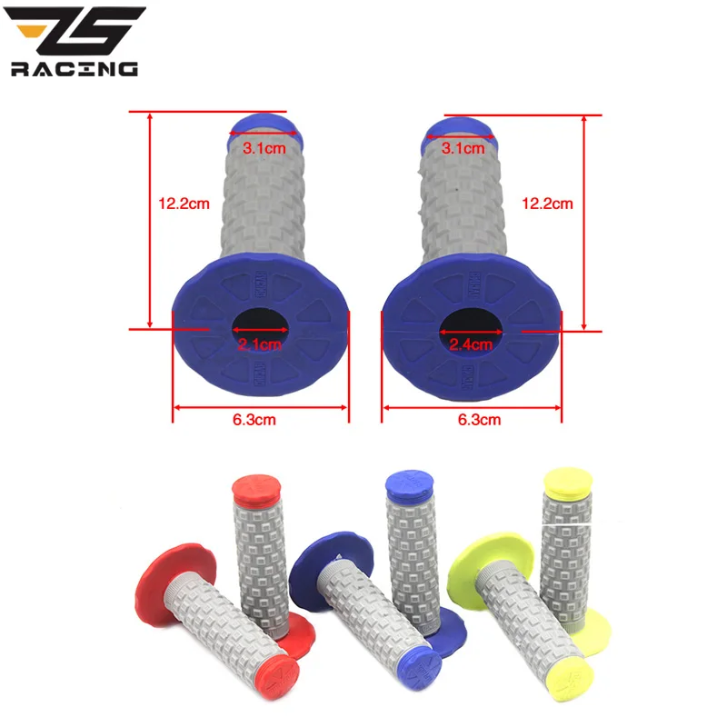 Универсальные ручки для мотоцикла ZS Racing 22 мм 7/8 дюйма резиновые Moto GP 3 цвета на