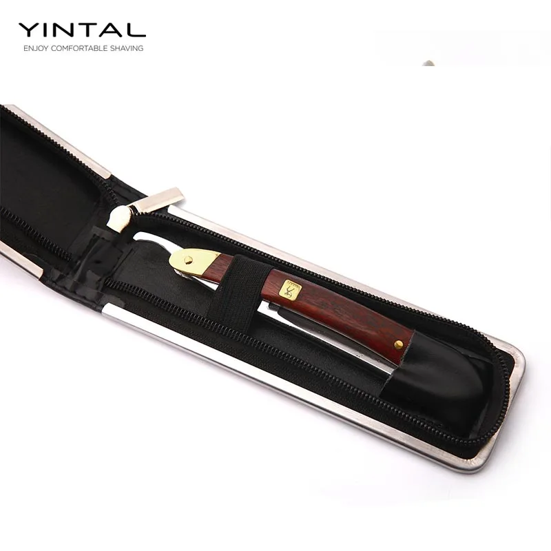 VG-10HZ, прямая бритва, Мужская бритва с деревянной ручкой, Парикмахерская, медная, ручная бритва, Классический скребок